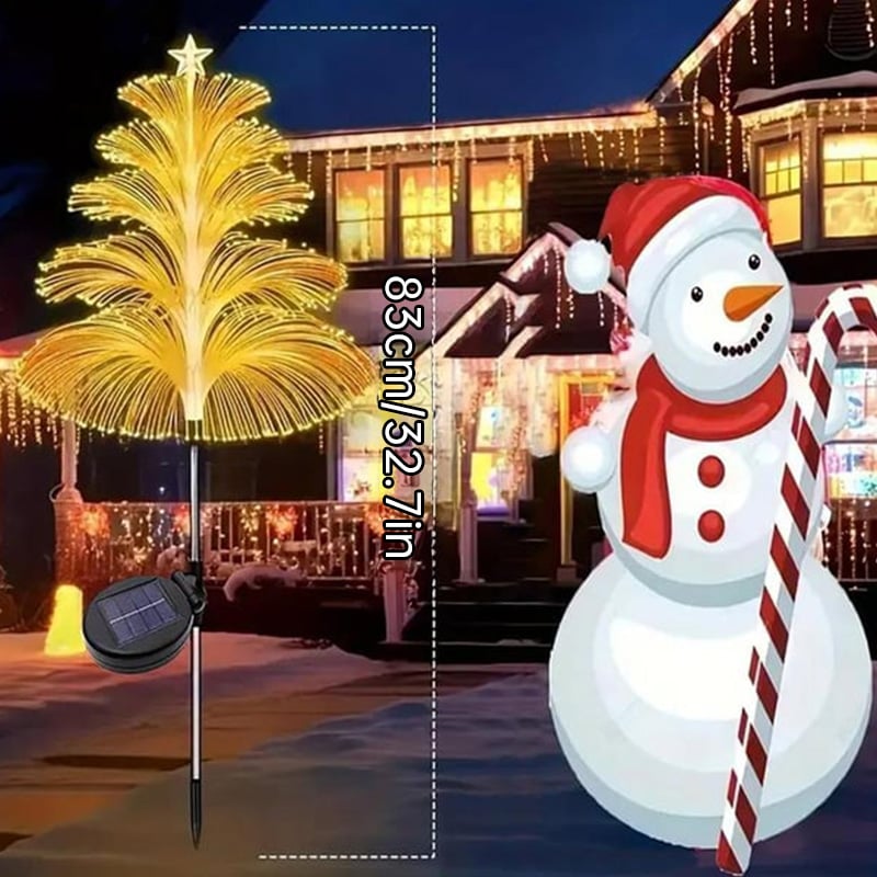 7 Colors Gradient Solar Christmas Tree Light