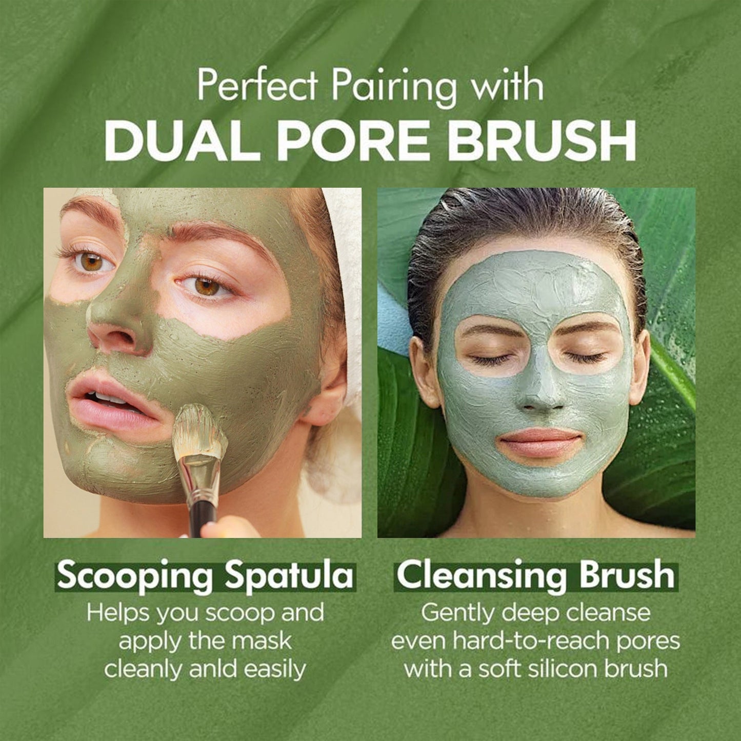 (🔥LAST DAY SALE-60% OFF + Includes a complimentary brush)Final Sale -Herbal Deep Cleansing Mask