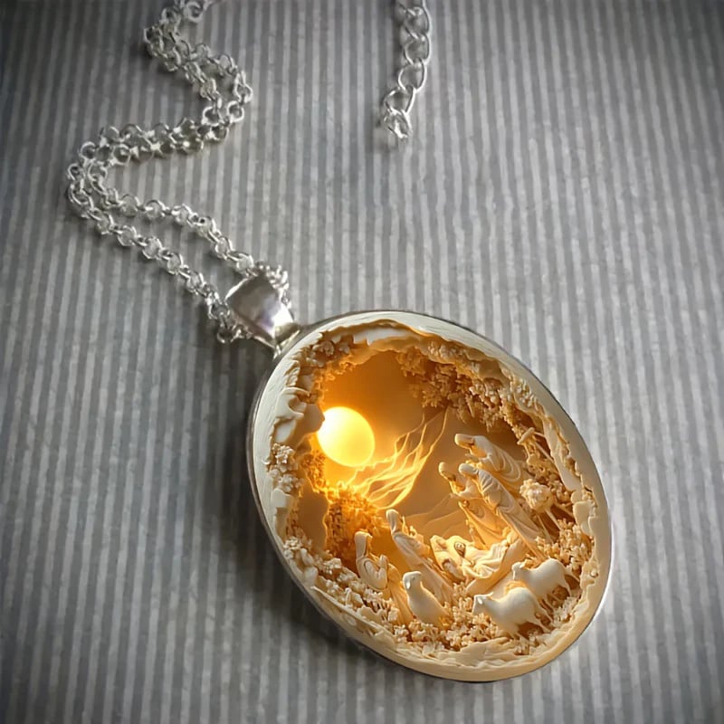 Christmas Nativity Pendant - Faithfulm Anniversary Limited