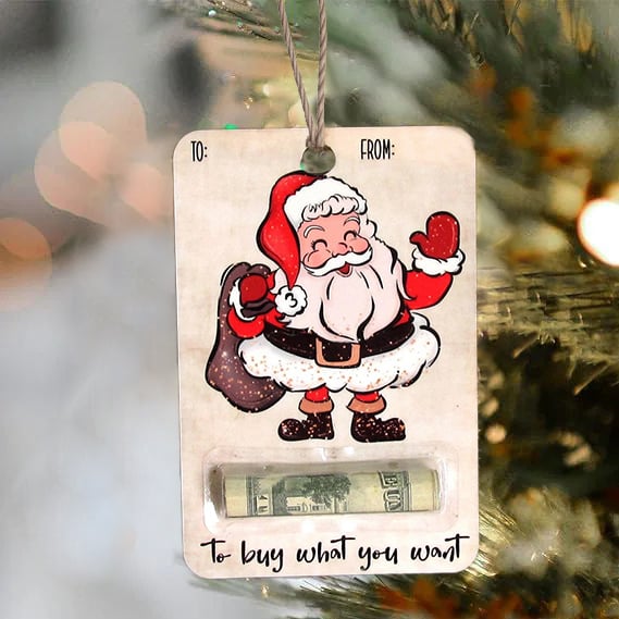 🎅💸 Handcrafted Wooden Money Holders Gift(no money)