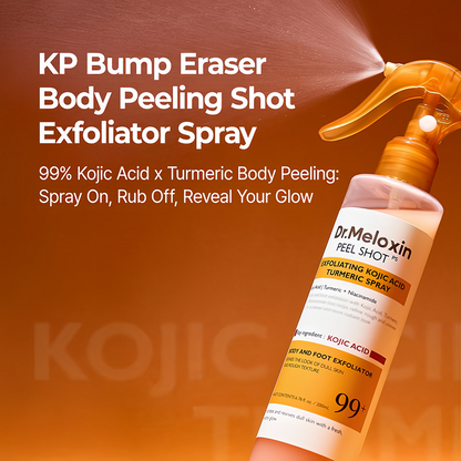 [Dr.Meloxin Official] [Dr.Meloxin Official]  Peel Shot Keratin Care Kojic Acid Turmeric Spray 200ml Pore Clearing Exfoliating Formula Skin Repair Scrub