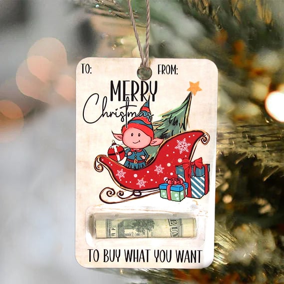 🎅💸 Handcrafted Wooden Money Holders Gift(no money)