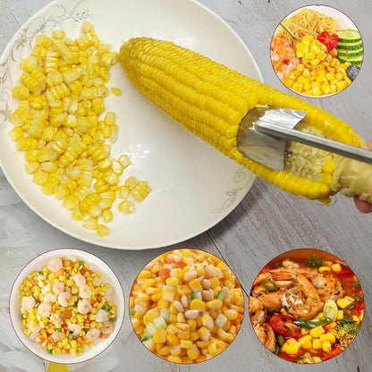 🔥Last Day Promotion-49%OFF - 2025 NEW Long Handle Stainless Steel Corn Stripping Tool