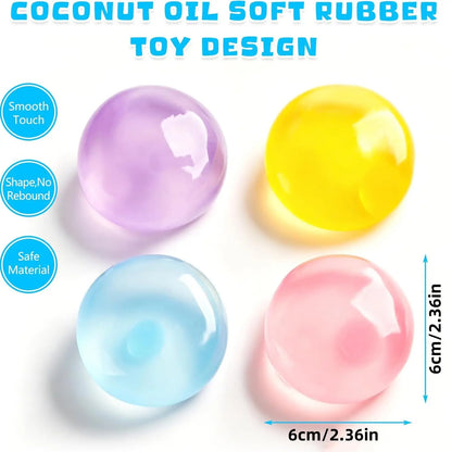 🔥Buy 1 Get 1 Free🔥Crystal Clear Jelly Squeeze Ball 🍬Soft Coconut Oil Fidget Toy, Perfect Stress Buster for Boredom & Anxiety🥰