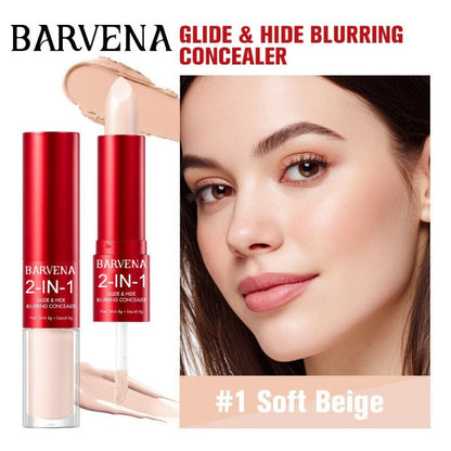 🌿 Glide & Hide Blurring Concealer: Dual-Ended to Blur & Nourish for Weightless Perfection✨