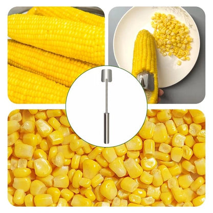 🔥Last Day Promotion-49%OFF - 2025 NEW Long Handle Stainless Steel Corn Stripping Tool