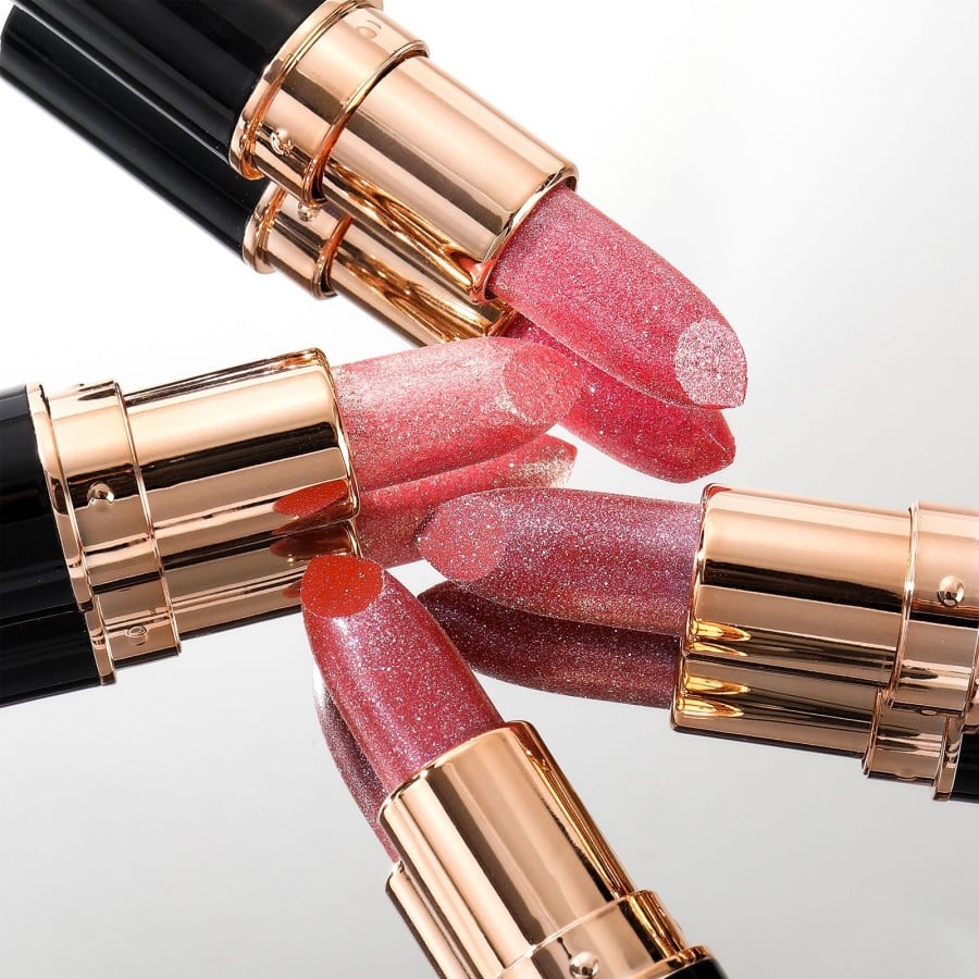 Diamond Lip Gloss Glitter Lipstick Waterproof