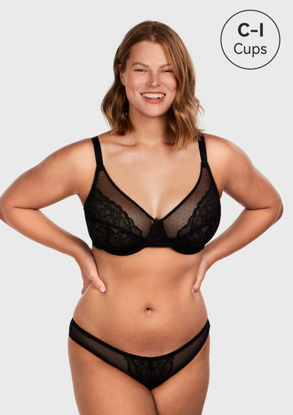 Enchante Unlined Lace Underwire Bra