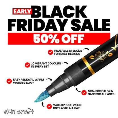 SkinCraft™ - Safe Temporary Tattoo Pens