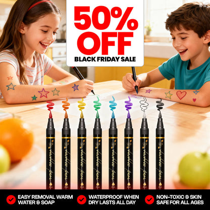 SkinCraft™ - Safe Temporary Tattoo Pens