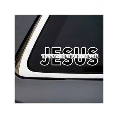 Jesus-The Way The Truth The Life Christian Vinyl Decal Car Sticker