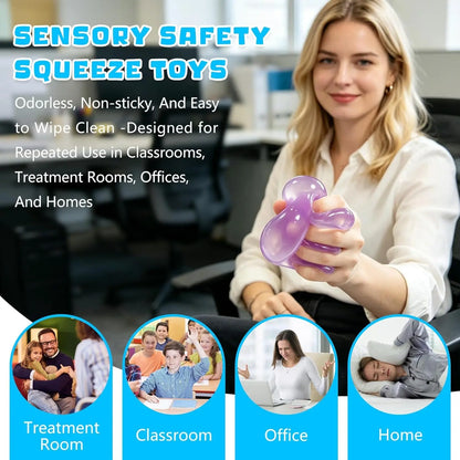 🔥Buy 1 Get 1 Free🔥Crystal Clear Jelly Squeeze Ball 🍬Soft Coconut Oil Fidget Toy, Perfect Stress Buster for Boredom & Anxiety🥰