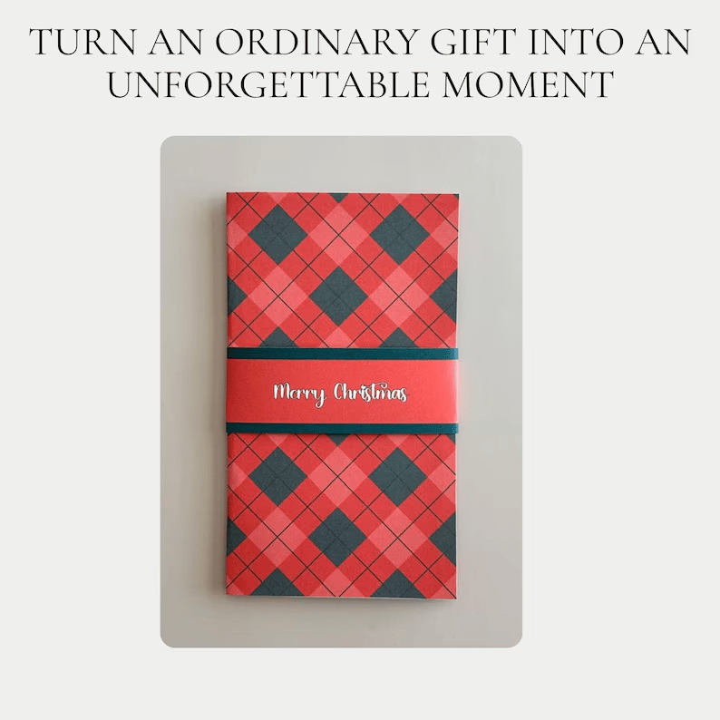 🏆Flash Sale⚡ 50K+ SOLD! Almost Gone-🎅Handmade Christmas gift card booklet