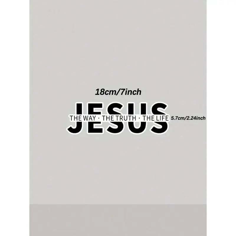 Jesus-The Way The Truth The Life Christian Vinyl Decal Car Sticker