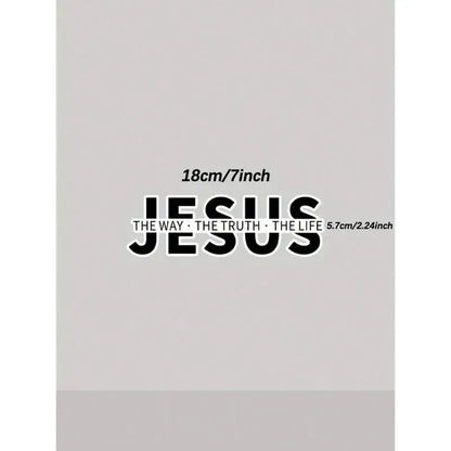 Jesus-The Way The Truth The Life Christian Vinyl Decal Car Sticker