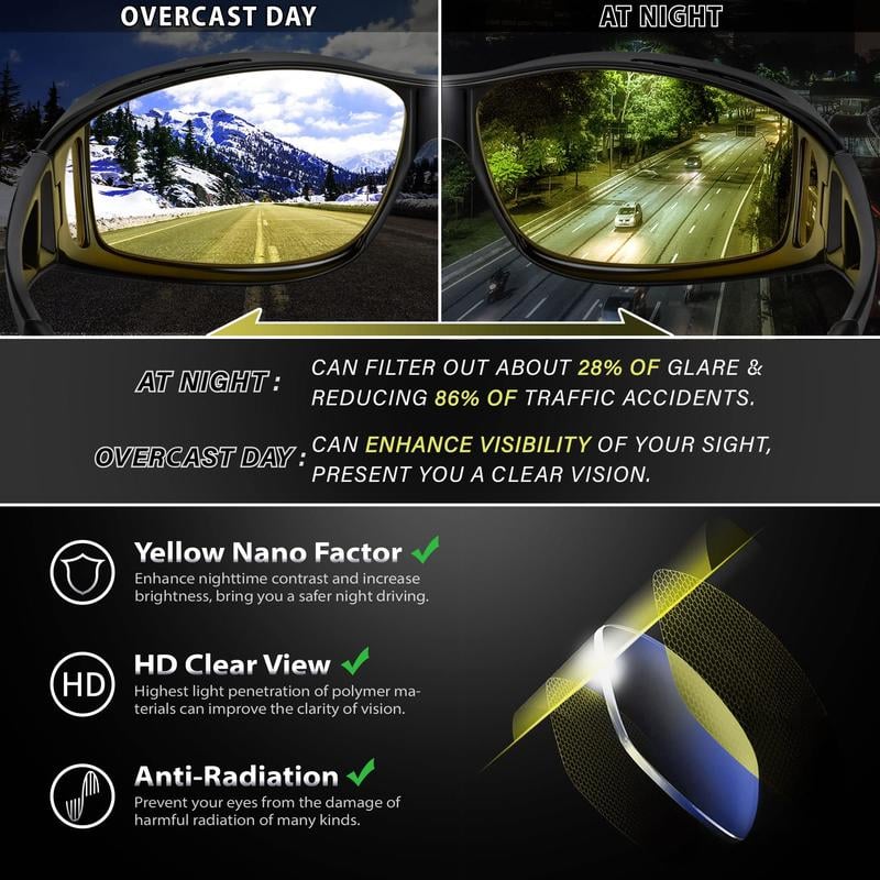 🔥LAST DAY ON SALE✨ Night Vision Driving Glasses, Anti-glare Polarized