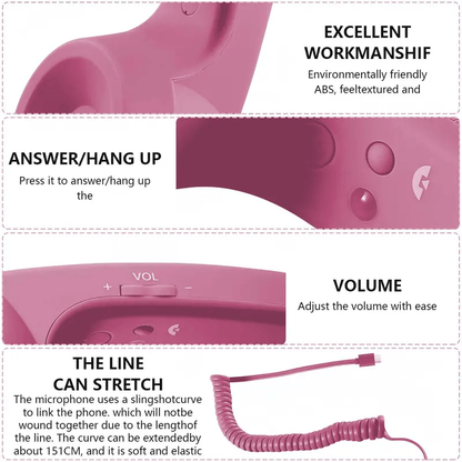 🎄Christmas Sale 49% OFF📞Bluetooth Retro Phone Handset Type-C