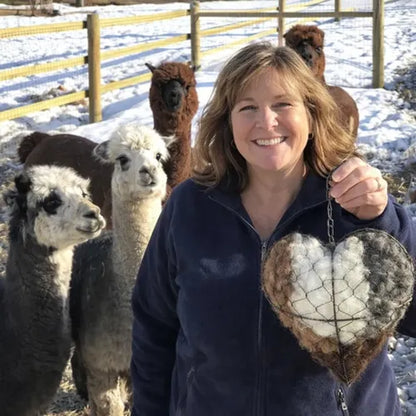 🔥LAST DAY 50% OFF - 🕊️🏡Handmade Natural Alpaca Fiber Bird Nesting Heart❤️Bird lovers gift